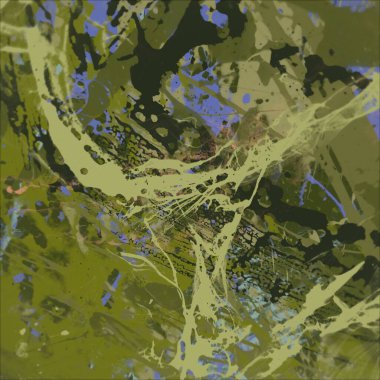 Grunge çağdaş sanat. El sanat yapılmış. renkli doku. Modern sanat. Yağlı boya darbeleri. Darbeleri. Sanatsal arka plan. Soyut resim tuval üzerine.