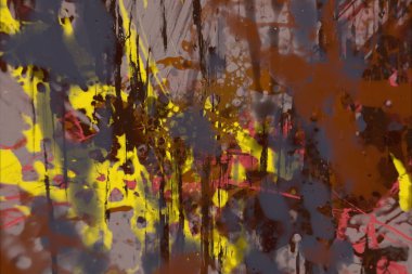 Grunge çağdaş sanat. El sanat yapılmış. renkli doku. Modern sanat. Yağlı boya darbeleri. Darbeleri. Sanatsal arka plan. Soyut resim tuval üzerine.