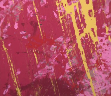 Grunge çağdaş sanat. El sanat yapılmış. renkli doku. Modern sanat. Yağlı boya darbeleri. Darbeleri. Sanatsal arka plan. Soyut resim tuval üzerine.