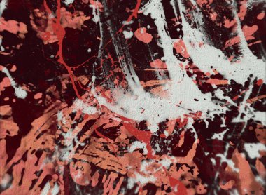 Grunge çağdaş sanat. El sanat yapılmış. renkli doku. Modern sanat. Yağlı boya darbeleri. Darbeleri. Sanatsal arka plan. Soyut resim tuval üzerine.