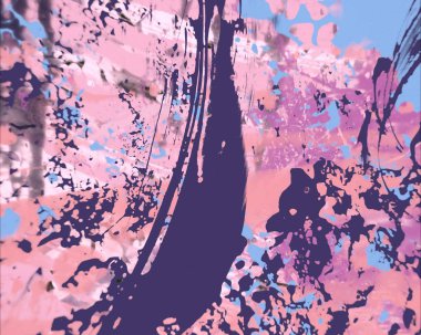 Grunge çağdaş sanat. El sanat yapılmış. renkli doku. Modern sanat. Yağlı boya darbeleri. Darbeleri. Sanatsal arka plan. Soyut resim tuval üzerine.