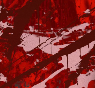 Grunge çağdaş sanat. El sanat yapılmış. renkli doku. Modern sanat. Yağlı boya darbeleri. Darbeleri. Sanatsal arka plan. Soyut resim tuval üzerine.