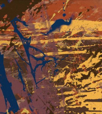 Grunge çağdaş sanat. El sanat yapılmış. renkli doku. Modern sanat. Yağlı boya darbeleri. Darbeleri. Sanatsal arka plan. Soyut resim tuval üzerine.