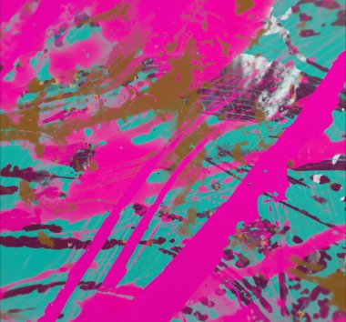 Grunge çağdaş sanat. El sanat yapılmış. renkli doku. Modern sanat. Yağlı boya darbeleri. Darbeleri. Sanatsal arka plan. Soyut resim tuval üzerine.