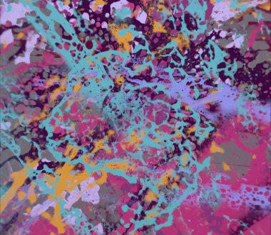 Grunge çağdaş sanat. El sanat yapılmış. renkli doku. Modern sanat. Yağlı boya darbeleri. Darbeleri. Sanatsal arka plan. Soyut resim tuval üzerine.