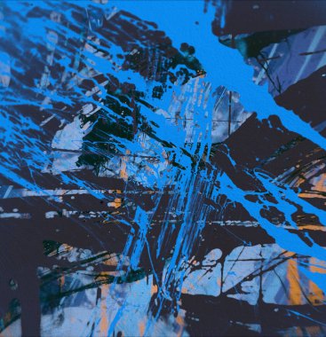 Grunge çağdaş sanat. El sanat yapılmış. renkli doku. Modern sanat. Yağlı boya darbeleri. Darbeleri. Sanatsal arka plan. Soyut resim tuval üzerine.