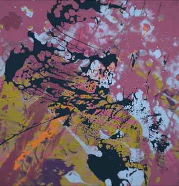 Grunge çağdaş sanat. El sanat yapılmış. renkli doku. Modern sanat. Yağlı boya darbeleri. Darbeleri. Sanatsal arka plan. Soyut resim tuval üzerine.
