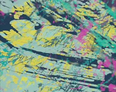 Grunge çağdaş sanat. El sanat yapılmış. renkli doku. Modern sanat. Yağlı boya darbeleri. Darbeleri. Sanatsal arka plan. Soyut resim tuval üzerine.