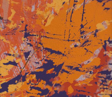 Grunge çağdaş sanat. El sanat yapılmış. renkli doku. Modern sanat. Yağlı boya darbeleri. Darbeleri. Sanatsal arka plan. Soyut resim tuval üzerine.