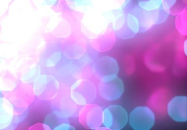 Bokeh soyut dokusu. Renkli. Odaklanmamış arka plan. Bulanık parlak ışık. Dairesel noktalar. 