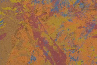 Grunge çağdaş sanat. El sanat yapılmış. renkli doku. Modern sanat. Yağlı boya darbeleri. Darbeleri. Sanatsal arka plan. Soyut resim tuval üzerine.