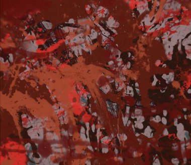 Grunge çağdaş sanat. El sanat yapılmış. renkli doku. Modern sanat. Yağlı boya darbeleri. Darbeleri. Sanatsal arka plan. Soyut resim tuval üzerine.