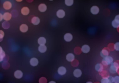 Bokeh soyut dokusu. Renkli. Odaklanmamış arka plan. Bulanık parlak ışık. Dairesel noktalar. 