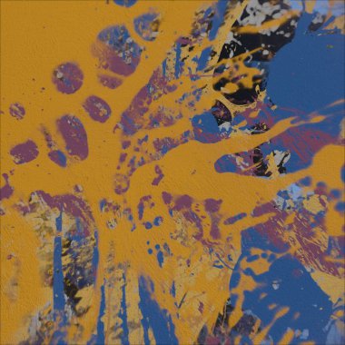 Grunge çağdaş sanat. El sanat yapılmış. renkli doku. Modern sanat. Yağlı boya darbeleri. Darbeleri. Sanatsal arka plan. Soyut resim tuval üzerine.