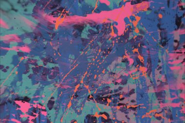 Grunge çağdaş sanat. El sanat yapılmış. renkli doku. Modern sanat. Yağlı boya darbeleri. Darbeleri. Sanatsal arka plan. Soyut resim tuval üzerine.