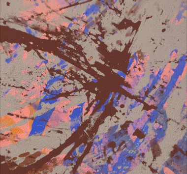Grunge çağdaş sanat. El sanat yapılmış. renkli doku. Modern sanat. Yağlı boya darbeleri. Darbeleri. Sanatsal arka plan. Soyut resim tuval üzerine.
