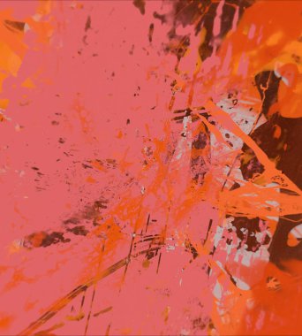 Grunge çağdaş sanat. El sanat yapılmış. renkli doku. Modern sanat. Yağlı boya darbeleri. Darbeleri. Sanatsal arka plan. Soyut resim tuval üzerine.