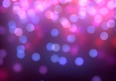 Bokeh soyut dokusu. Renkli. Odaklanmamış arka plan. Bulanık parlak ışık. Dairesel noktalar. 