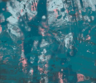 Grunge çağdaş sanat. El sanat yapılmış. renkli doku. Modern sanat. Yağlı boya darbeleri. Darbeleri. Sanatsal arka plan. Soyut resim tuval üzerine.