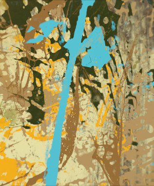 Grunge çağdaş sanat. El sanat yapılmış. renkli doku. Modern sanat. Yağlı boya darbeleri. Darbeleri. Sanatsal arka plan. Soyut resim tuval üzerine.