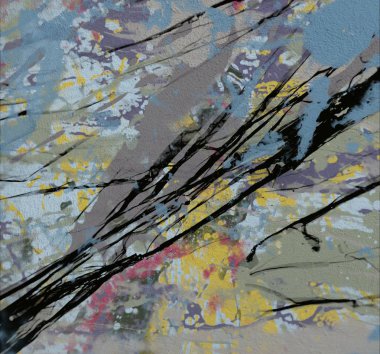 Grunge çağdaş sanat. El sanat yapılmış. renkli doku. Modern sanat. Yağlı boya darbeleri. Darbeleri. Sanatsal arka plan. Soyut resim tuval üzerine.