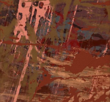 Grunge çağdaş sanat. El sanat yapılmış. renkli doku. Modern sanat. Yağlı boya darbeleri. Darbeleri. Sanatsal arka plan. Soyut resim tuval üzerine.