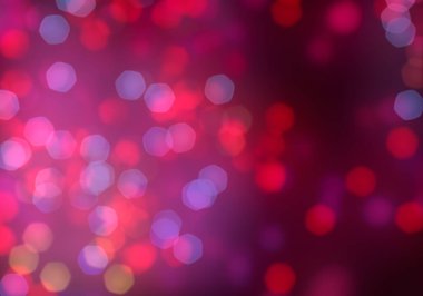 Bokeh soyut dokusu. Renkli. Odaklanmamış arka plan. Bulanık parlak ışık. Dairesel noktalar. 