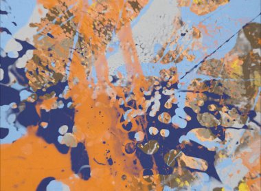 Grunge çağdaş sanat. El sanat yapılmış. renkli doku. Modern sanat. Yağlı boya darbeleri. Darbeleri. Sanatsal arka plan. Soyut resim tuval üzerine.