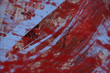 Grunge çağdaş sanat. El sanat yapılmış. renkli doku. Modern sanat. Yağlı boya darbeleri. Darbeleri. Sanatsal arka plan. Soyut resim tuval üzerine.