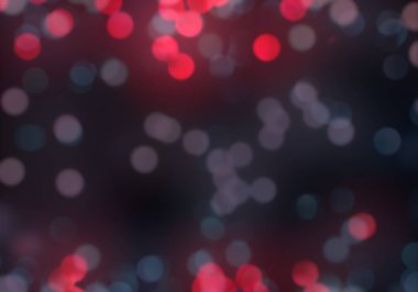 Bokeh soyut dokusu. Renkli. Odaklanmamış arka plan. Bulanık parlak ışık. Dairesel noktalar. 