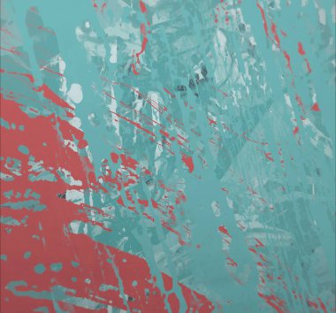 Grunge çağdaş sanat. El sanat yapılmış. renkli doku. Modern sanat. Yağlı boya darbeleri. Darbeleri. Sanatsal arka plan. Soyut resim tuval üzerine.