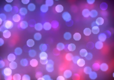 Bokeh soyut dokusu. Renkli. Odaklanmamış arka plan. Bulanık parlak ışık. Dairesel noktalar. 