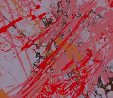 Grunge çağdaş sanat. El sanat yapılmış. renkli doku. Modern sanat. Yağlı boya darbeleri. Darbeleri. Sanatsal arka plan. Soyut resim tuval üzerine.