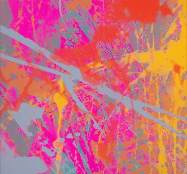 Grunge çağdaş sanat. El sanat yapılmış. renkli doku. Modern sanat. Yağlı boya darbeleri. Darbeleri. Sanatsal arka plan. Soyut resim tuval üzerine.