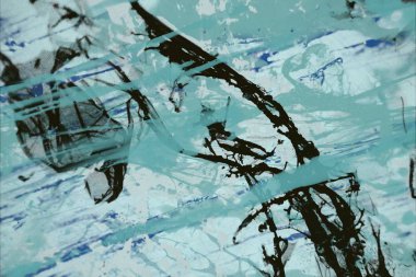 Grunge çağdaş sanat. El sanat yapılmış. renkli doku. Modern sanat. Yağlı boya darbeleri. Darbeleri. Sanatsal arka plan. Soyut resim tuval üzerine.