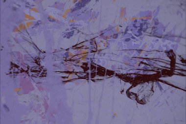 Grunge çağdaş sanat. El sanat yapılmış. renkli doku. Modern sanat. Yağlı boya darbeleri. Darbeleri. Sanatsal arka plan. Soyut resim tuval üzerine.