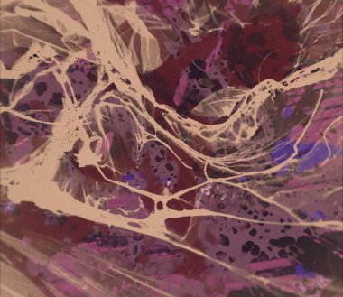 Grunge çağdaş sanat. El sanat yapılmış. renkli doku. Modern sanat. Yağlı boya darbeleri. Darbeleri. Sanatsal arka plan. Soyut resim tuval üzerine.