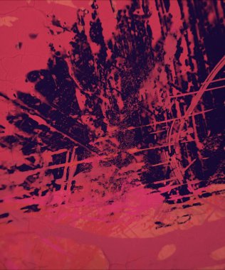 Grunge çağdaş sanat. El sanat yapılmış. renkli doku. Modern sanat. Yağlı boya darbeleri. Darbeleri. Sanatsal arka plan. Soyut resim tuval üzerine.