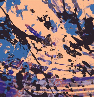 Grunge çağdaş sanat. El sanat yapılmış. renkli doku. Modern sanat. Yağlı boya darbeleri. Darbeleri. Sanatsal arka plan. Soyut resim tuval üzerine.