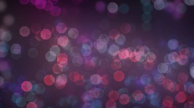 Bokeh soyut dokusu. Renkli. Odaklanmamış arka plan. Bulanık parlak ışık. Dairesel noktalar. 