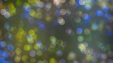 Bokeh soyut dokusu. Renkli. Odaklanmamış arka plan. Bulanık parlak ışık. Dairesel noktalar. 