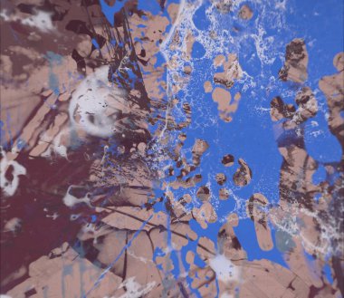 Grunge çağdaş sanat. El sanat yapılmış. renkli doku. Modern sanat. Yağlı boya darbeleri. Darbeleri. Sanatsal arka plan. Soyut resim tuval üzerine.