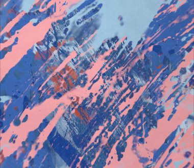 Grunge çağdaş sanat. El sanat yapılmış. renkli doku. Modern sanat. Yağlı boya darbeleri. Darbeleri. Sanatsal arka plan. Soyut resim tuval üzerine.