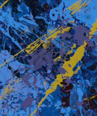 Grunge çağdaş sanat. El sanat yapılmış. renkli doku. Modern sanat. Yağlı boya darbeleri. Darbeleri. Sanatsal arka plan. Soyut resim tuval üzerine.