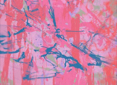 Grunge çağdaş sanat. El sanat yapılmış. renkli doku. Modern sanat. Yağlı boya darbeleri. Darbeleri. Sanatsal arka plan. Soyut resim tuval üzerine.