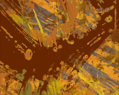 Grunge çağdaş sanat. El sanat yapılmış. renkli doku. Modern sanat. Yağlı boya darbeleri. Darbeleri. Sanatsal arka plan. Soyut resim tuval üzerine.