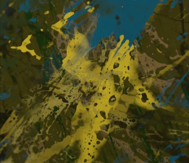 Grunge çağdaş sanat. El sanat yapılmış. renkli doku. Modern sanat. Yağlı boya darbeleri. Darbeleri. Sanatsal arka plan. Soyut resim tuval üzerine.