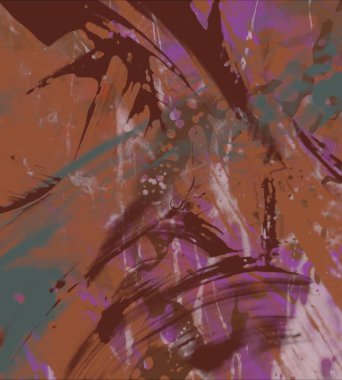 Grunge çağdaş sanat. El sanat yapılmış. renkli doku. Modern sanat. Yağlı boya darbeleri. Darbeleri. Sanatsal arka plan. Soyut resim tuval üzerine.