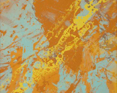 Grunge çağdaş sanat. El sanat yapılmış. renkli doku. Modern sanat. Yağlı boya darbeleri. Darbeleri. Sanatsal arka plan. Soyut resim tuval üzerine.