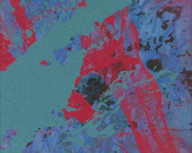 Grunge çağdaş sanat. El sanat yapılmış. renkli doku. Modern sanat. Yağlı boya darbeleri. Darbeleri. Sanatsal arka plan. Soyut resim tuval üzerine.